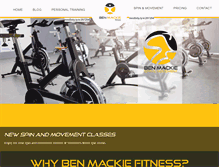 Tablet Screenshot of benmackiefitness.com